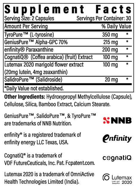 BrainAMP Ingredients